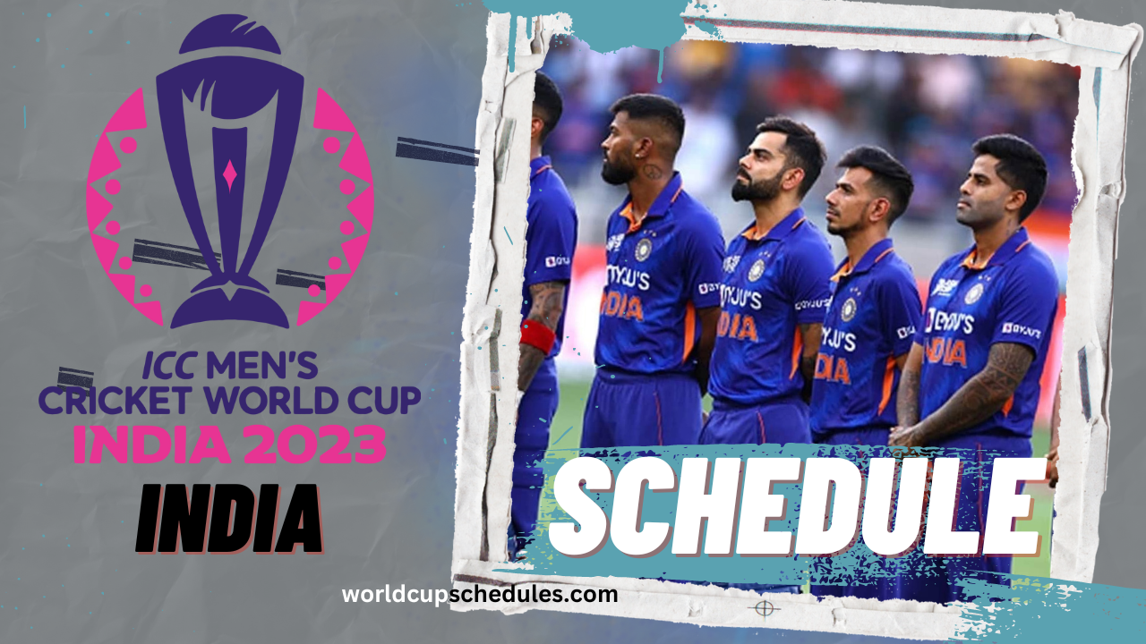 Team India ICC World Cup 2023 Full schedule: Fixtures, Matches, Date And Venues