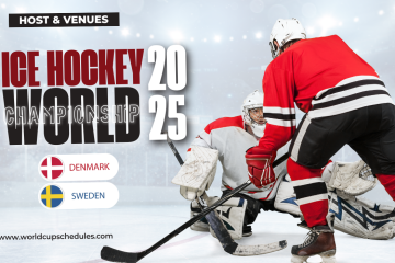 The Host Countries and Cities of the 2025 IIHF Ice Hockey World Championship.